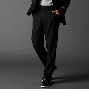 ヘリンボンハイストレッチセットアップパンツ