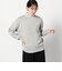 前後2WAY コットンカシミヤ ロゴニット