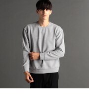 メランジボーダージャカード クルーネックプルオーバー