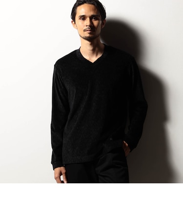 【RIELABO】カットコーデュロイ Vネックプルオーバー