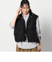 ラウンドシルエットフーディベスト