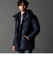 【25年モデル EC限定再販売】ストレッチシャンブレー ダウンブルゾン