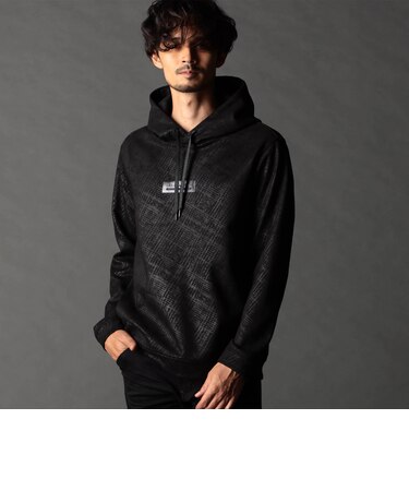 ブラッシュドクロス プルオーバーパーカー