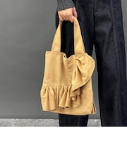 フリルトートバッグ