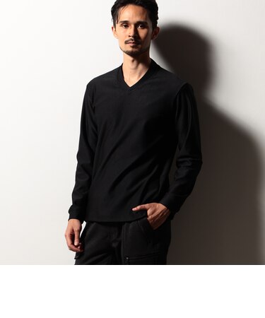 【RIELABO】ジャカードハイテンション Vネックプルオーバー