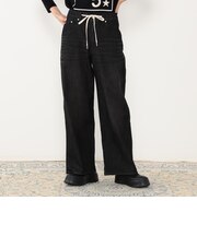 ドロストワイドデニムパンツ