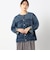 【BROOKLYN OVERALL】ノーカラーデニムジャケット