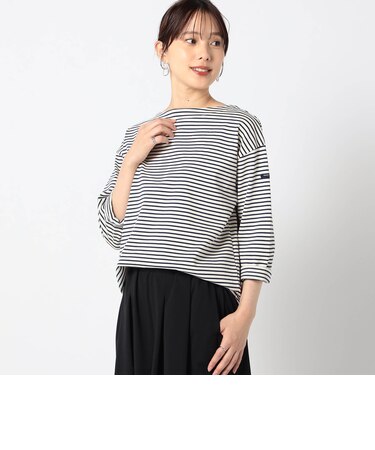 日本製 デラヴェ 天竺ボーダーカットソー