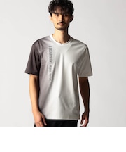 グラデーションストレッチポンチロゴTシャツ