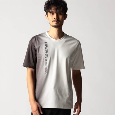 グラデーションストレッチポンチロゴTシャツ