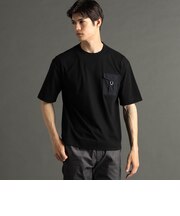 ストレッチワッシャーポケット クルーネックTシャツ