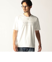 メタルジェルプリントクルーネックTシャツ