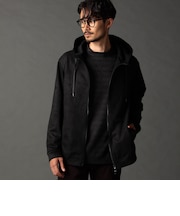 ブラッシュドクロス ジップアップパーカー