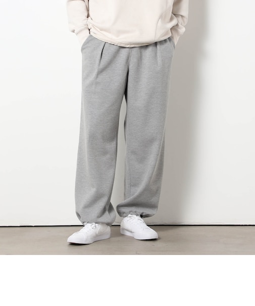 ダンボールニットタックワイドパンツ
