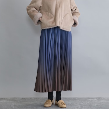 ニットプリーツスカート