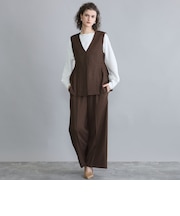 【セットアップ】ベスト+ワイドパンツ