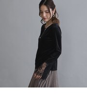 レースベルスリーブプルオーバー