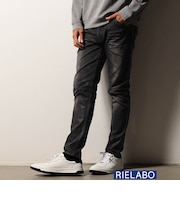 【RIELABO】ニットライクドビーストレッチデニムパンツ