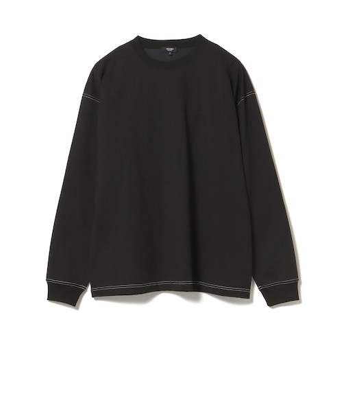 配色 ステッチ コンビ ロングスリーブ Tシャツ