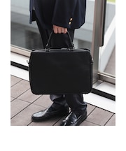 スリム レザー ブリーフバッグ(A4サイズ収納可能)