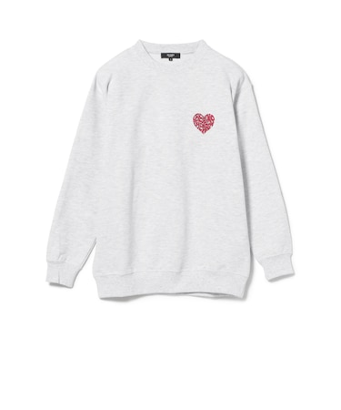 ハート スター ワンポイント スウェット