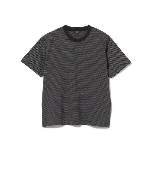綿ライクポリ ボーダー Tシャツ（吸水速乾）
