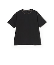 ダンボール スラブ ステッチ クルーネック Tシャツ (吸水速乾)