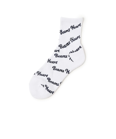 BEAMS HEART 斜めロゴ ソックス