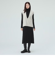 ジレ セット リブ ニット ワンピース(セットアイテム)