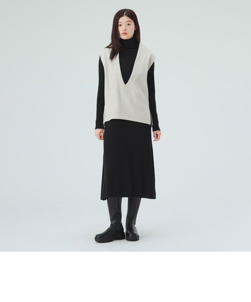 ジレ セット リブ ニット ワンピース（セットアイテム）