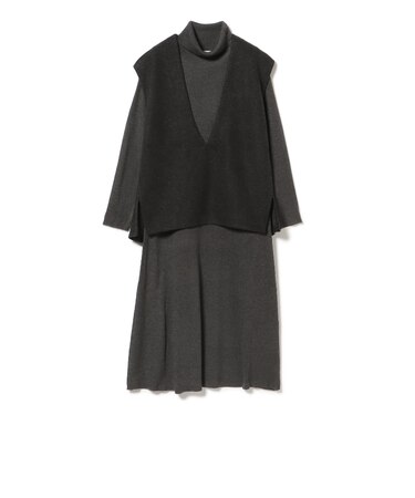 ジレ セット リブ ニット ワンピース（セットアイテム）