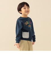 スマイル 刺繍 スウェット 2026FW(90~130cm)キッズ カジュアル プチプラ 通園 通学