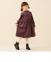 コーデュロイ シャーリング ワンピース2026FW(90~140cm)プチプラ 人気 クリスマス お呼ばれ 七五三