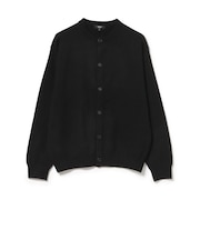 ストレッチ クルーネック カーディガン