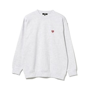 ハートロゴ ワンポイント プルオーバースウェット