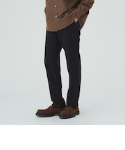 ウールライク ストレッチ テーパードパンツ