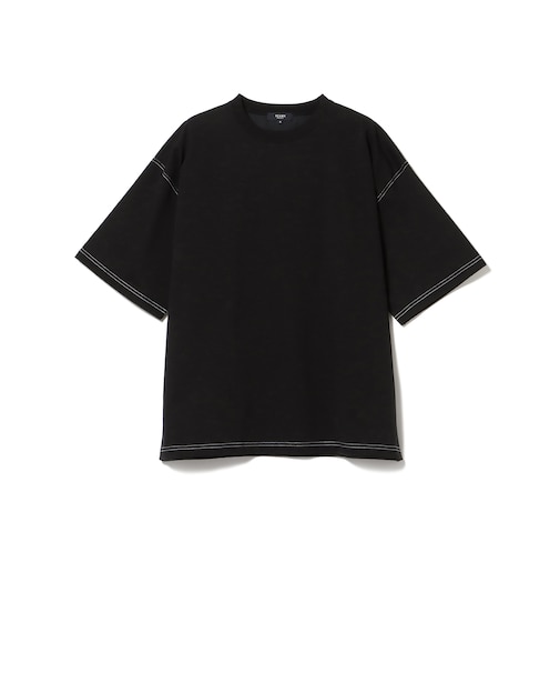 ステッチ 配色 オーバー Tシャツ