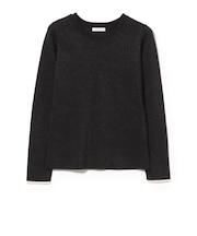 ラメ ニット クルーネック プルオーバー