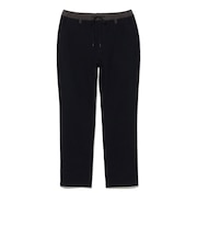 微起毛 ストレッチ テーパードパンツ