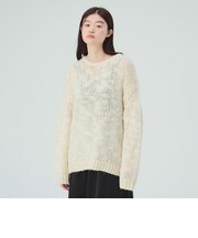 ミックススラブ ニット プルオーバー