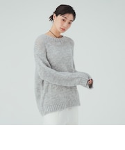 ミックススラブ ニット プルオーバー