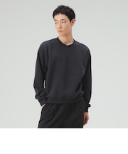 裏起毛 ヘンリーネック スウェット