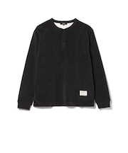 モールワッフル ヘンリーネック カットソー