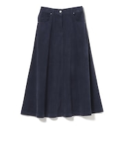 コーデュロイ フレア スカート