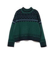 ヴィンテージライク ジャカード ニット