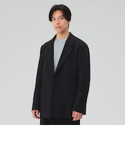 起毛 ポンチ リラックス 2ボタン ジャケット(セットアップ対応)