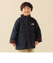リバーシブル スタンド 襟 コート 2026FW (90~140cm) プチプラ 通園 通学 フリース