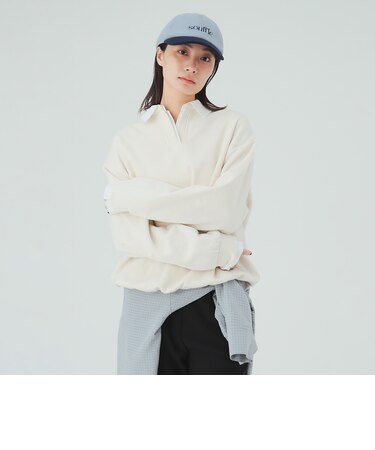 シャツ レイヤード風 スウェット