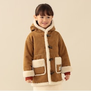 フェイクムートン コート 2026FW (90~150cm) ふわふわ あったか キャメル キッズ服