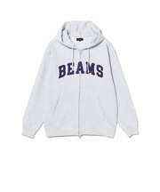 BEAMS ロゴ ベーシック フルジップフーディ
